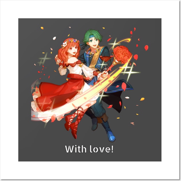 Valentines Alm and Celica Wall Art by Ven's Designs